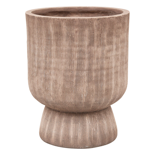 ATMOSPHERA - Cache-pot oxyde de magnésium - Marron - Diam.30cm - large