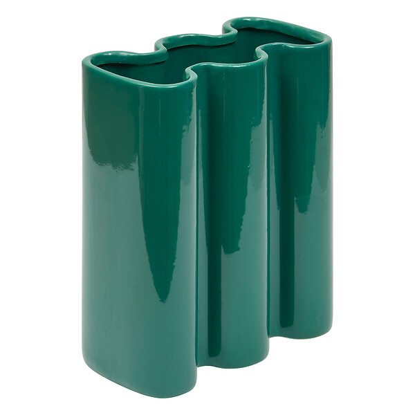 ATMOSPHERA - Vase crmq flow vert h25 - large