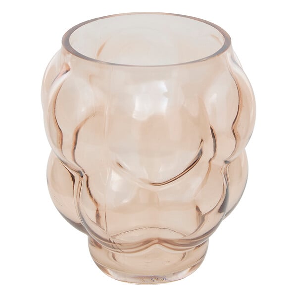 ATMOSPHERA - Vase cylindrique verre soufflé Edia Rose clair H18cm - large