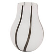 ATMOSPHERA - Vase vr raye piero bl nr h20,5 - vignette