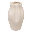 ATMOSPHERA - Vase décoratif Grigor - Dolomite - Blanc - H20,5cm - vignette