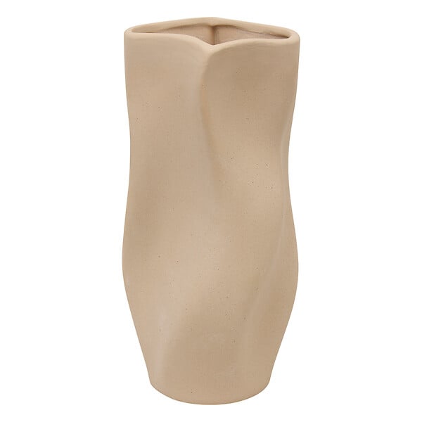 ATMOSPHERA - Vase décoratif Grigor en dolomite 25cm Beige - large