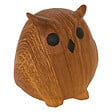 ATMOSPHERA - Statuette chouette en dolomite effet bois - Caramel - H12cm - vignette