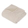 ATMOSPHERA - Plaid fausse fourrure jacquard Arka ivoire 160x120cm - vignette