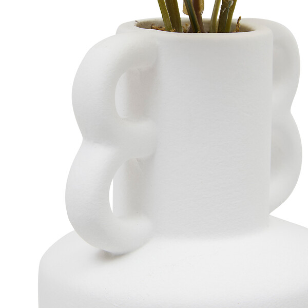 ATMOSPHERA - Composition florale artificielle - Beige - H.35cm - large
