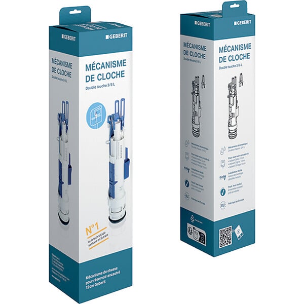 GEBERIT - Mecanisme de chasse d'eau geberit pour wc suspendu geberit - large