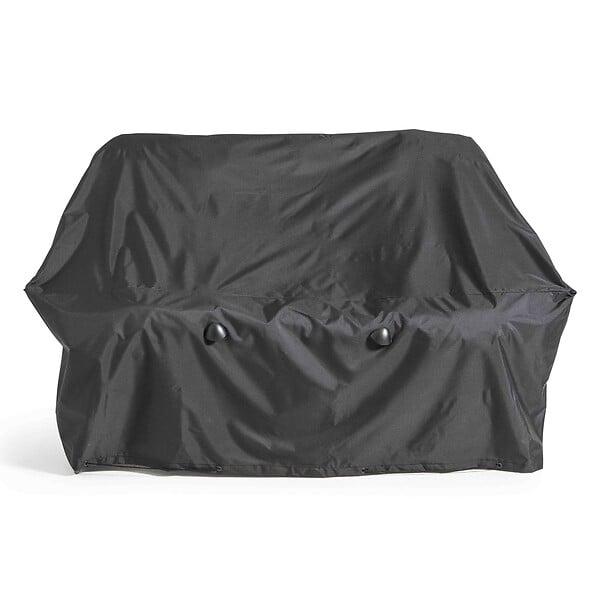 OVIALA - Housse de canapé extérieur 2 personnes polyester noire - Cov'Up - large