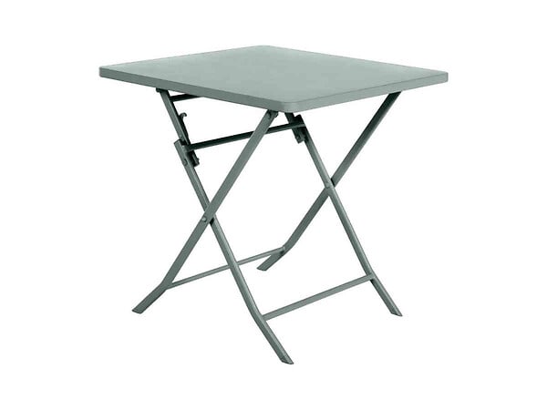 HESPERIDE - Salon de jardin carré en métal Greensboro 70 x 70 cm Olive avec 2 chaise - Hespéride - large
