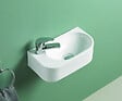 ONDEE - Lave-mains de face IRIS- Blanc - 40,5x22x11cm - Céramique - vignette