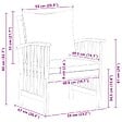 VIDAXL - vidaXL Chaises de jardin avec coussins lot de 2 Bois d'acacia massif - vignette