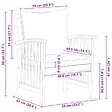 VIDAXL - vidaXL Chaises de jardin avec coussins lot de 2 Bois d'acacia massif - vignette
