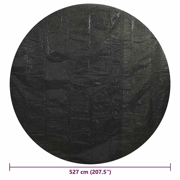 VIDAXL - vidaXL Couverture de piscine Noir 527 cm PE - large