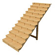 VINUOVO - BERLIN Escalier extérieur bois 12 marches H 207cm L-140cm - avec contre marche - vignette