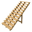 VINUOVO - BERLIN Escalier extérieur bois 12 marches H 207cm L-140cm - sans contre marche - vignette
