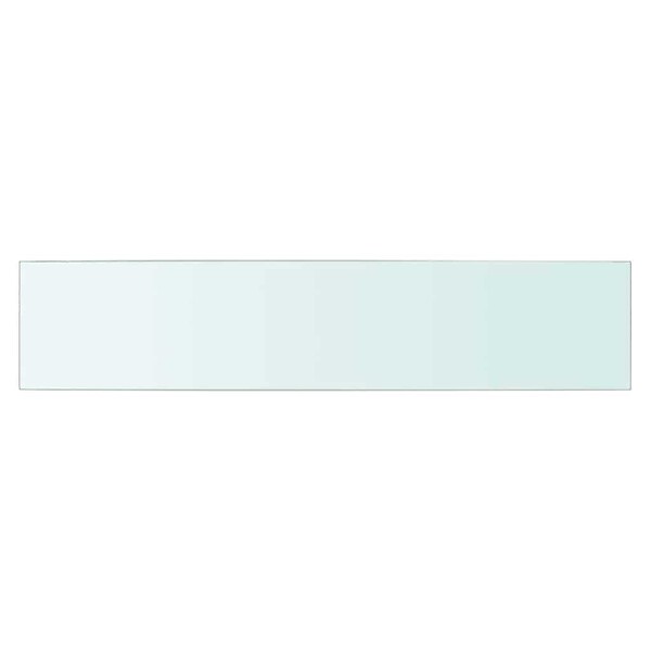 VIDAXL - vidaXL Panneau pour étagère de salon chambre Verre transparent 70 x 15 cm - large