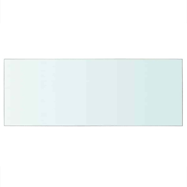 VIDAXL - vidaXL Panneau pour étagère de salon chambre Verre transparent 60 x 25 cm - large