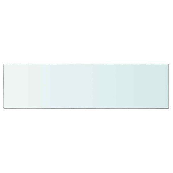 VIDAXL - vidaXL Panneau pour étagère de salon chambre Verre transparent 110 x 30 cm - large