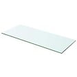 VIDAXL - vidaXL 2x Panneaux d'Etagère Panneau de Rechange de Armoire Paroi à Lattes Salle d'Exposition Maison Magasin Durable Verre Transparent 60x20 cm - vignette