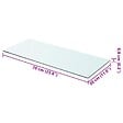 VIDAXL - vidaXL Panneau pour étagère de salon chambre Verre transparent 70 x 30 cm - vignette