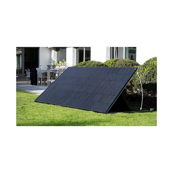 EZ SOLAR - Kit panneau solaire SolarPlug 475 Wc - complet - Plug & play - sur prise - sol et mur Noir - large