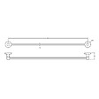 JACOB DELAFON - Barre porte-serviettes JACOB DELAFON - Eo Classique chrome - vignette