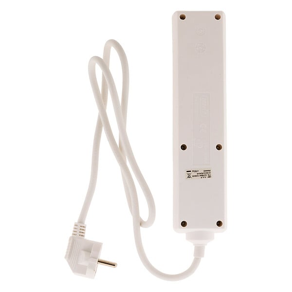 ZENITECH - Bloc multiprise 4 prises 16A 2P+T interrupteur - blanc - Zenitech - large