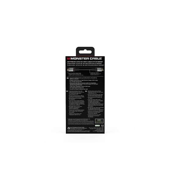 MONSTER - CABLE HDMI ESSENTIALS UHD 8K DOLBY VISION HDR 48GBPS 1,80M - large