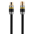 MONSTER - Câble d'Antenne Coaxial Monster 10 mètres - Téléviseurs 100 Hz - Double Blindage en Feuilles Métalliques et Tresse de Cuivre - vignette