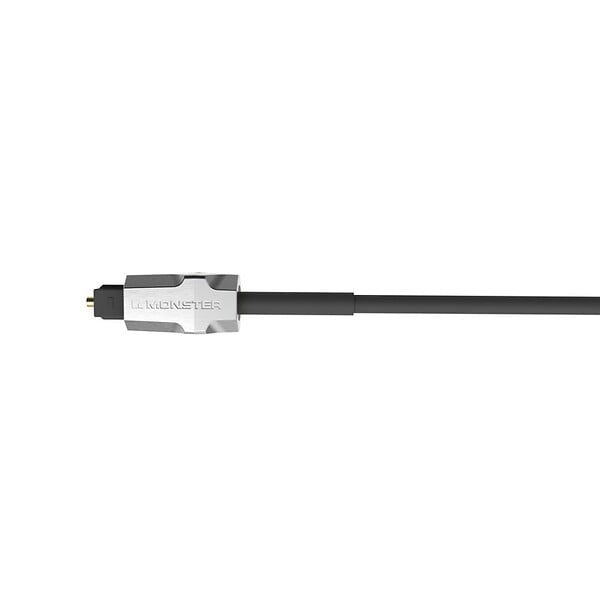 MONSTER - Câble Audio Numérique Fibre Optique - Idéal Home Cinema - Son Surround Multicanal - Gaine de Protection Duraflex - Connecteurs Métalliques - Garanti à Vie - 3 m - large