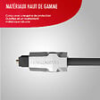 MONSTER - Câble fibre optique 3 m, câble en fibre optique, son surround, câble audio numérique, transmission optimale du signal, câble pour home cinéma - vignette