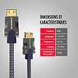 MONSTER - CABLE HDMI M3000 UHD 8K DOLBY VISION HDR 48GBPS 1.5M - vignette