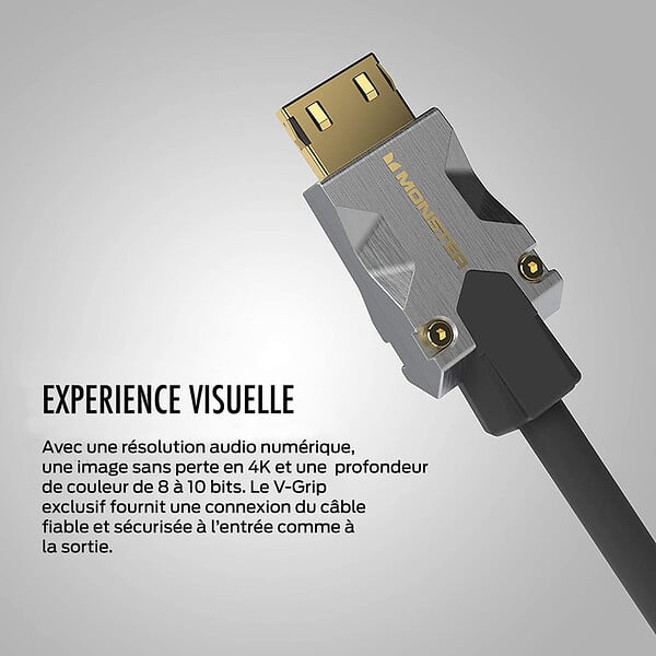 MONSTER - CABLE HDMI M1000 UHD 4K HDR 22.5GBPS 5M - large