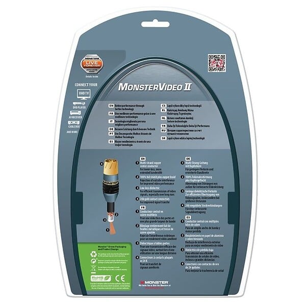 MONSTER - MV2A CABLE ANTENNE DOUBLE BLINDAGE 3M - large