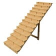 VINUOVO - BERLIN Escalier extérieur bois 13 marches H 224cm L-120cm fermé - vignette