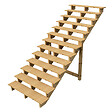 VINUOVO - BERLIN Escalier extérieur bois 13 marches H 224cm L-140cm - vignette