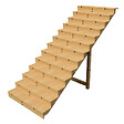 VINUOVO - BERLIN Escalier extérieur bois 13 marches H 224cm L-140cm fermé - vignette
