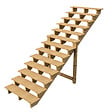 VINUOVO - BERLIN Escalier extérieur bois 13 marches H 224cm L-100cm - sans contre marche - vignette