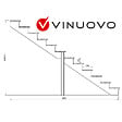 VINUOVO - BERLIN Escalier extérieur bois 12 marches H 207cm L-140cm - sans contre marche - vignette