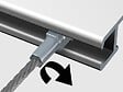 ARTITEQ - Câble acier Twister Micro 1 mm pour cimaise - Accessoire Cimaise Artiteq 300 cm , Pack de 5 - vignette