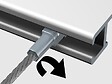 ARTITEQ - Câble acier Twister Micro 1 mm pour cimaise - Accessoire Cimaise Artiteq 200 cm , Pack de 5 - vignette