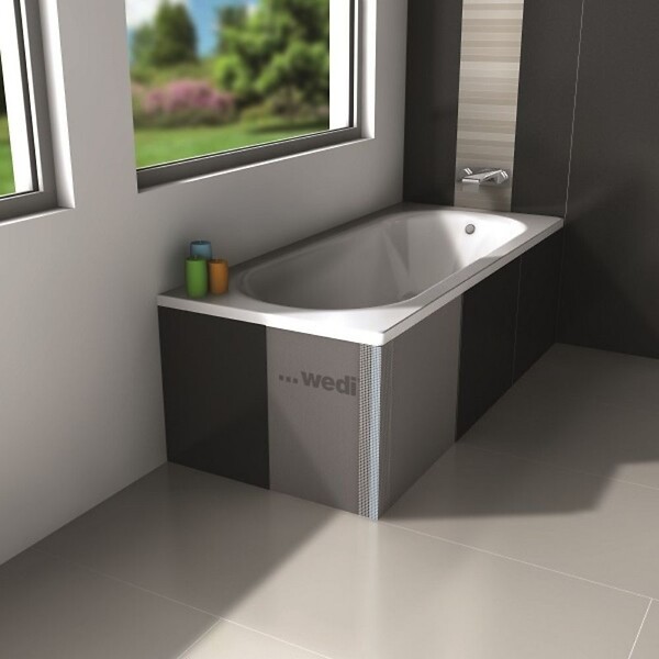 WEDI - Tablier de baignoire à carreler 180 x 60 cm en mousse rigide 100% étanche - large