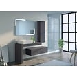 DISTRIBAIN - Meuble de salle de bain MELIZZANO 1100 Gris Anthracite - vignette