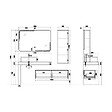 DISTRIBAIN - Meuble de salle de bain MELIZZANO 1100 Gris Anthracite - vignette