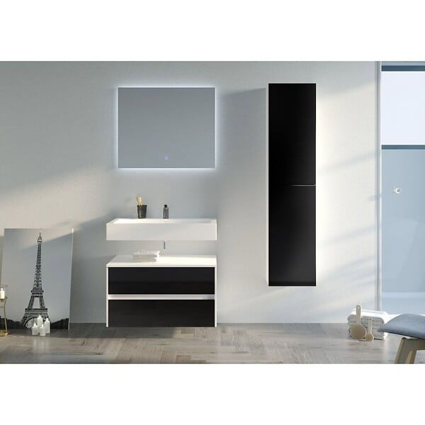 DISTRIBAIN - Meuble de salle de bain VISENZA 800 Noir - large