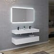 DISTRIBAIN - Meuble de salle de bain AVELLINO-1200 Blanc (sans miroir) - vignette