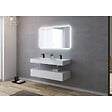 DISTRIBAIN - Meuble de salle de bain AVELLINO-1200 Blanc (sans miroir) - vignette