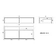 DISTRIBAIN - Meuble de salle de bain AVELLINO-1200 Blanc (sans miroir) - vignette