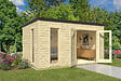 LASITAMAJA - Abri de jardin en bois PARLERMO 4 - L.390xH.185xP.300cm - vignette