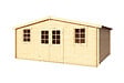 LASITAMAJA - Abri bois WELS 5 - 28 mm - surface hors tout 23.05m2 - double pente - vignette