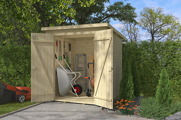 LASITAMAJA - Abri bois KENT3.2 - 13mm - surface hors tout 3.46m2 - toit plat - large